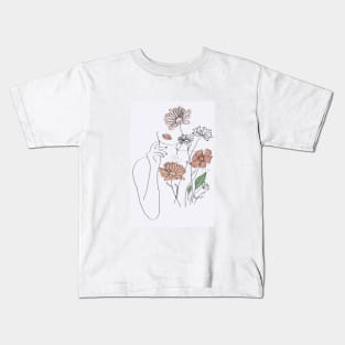 flower woman Kids T-Shirt
